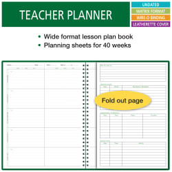 6WPL - 6 Period WIDE Teacher Lesson Plan Book