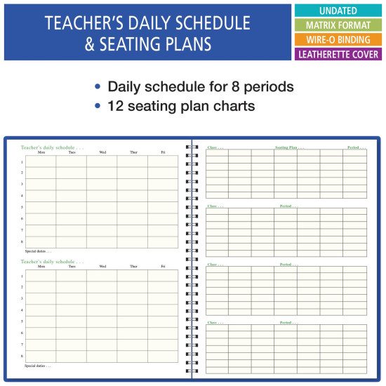 8WPL - 8 Period WIDE Teacher Lesson Plan Book