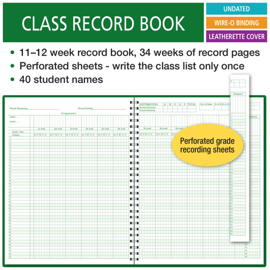 R1200 - Class Record Book - 12 Weeks
