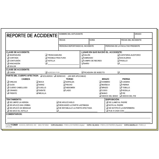 112NS1 - Injury Report - Bilingual