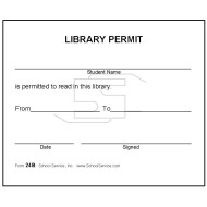 24B - Library Permit