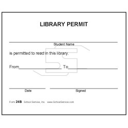24B - Library Permit