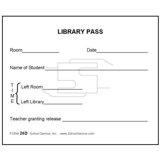 24D - Library Pass