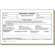 45GS1 - Deficiency Report - Bilingual w/School Imprint