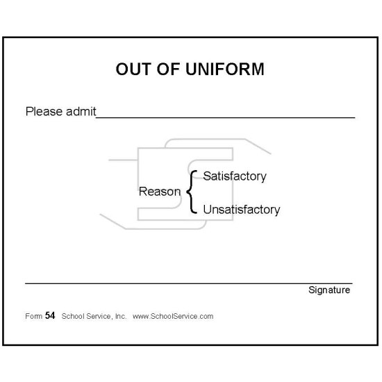 54 - Out of Uniform 54 - Out of Uniform