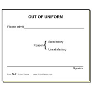 54-2 - Two-Part Out of Uniform