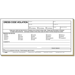 54BS1 - Dress Code Violation - Bilingual