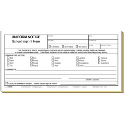 54CS1 - Uniform Notice - Bilingual w/School Imprint