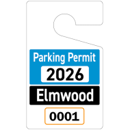 56H3 - Parking Hang Tag - Standard