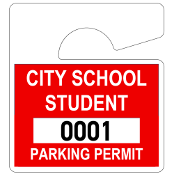 56J2 - Parking Hang Tag - Small