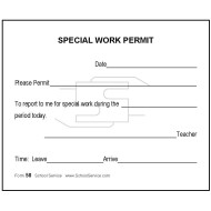 58 - Special Work Permit