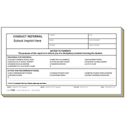 73DS1 - Conduct Referral - Bilingual w/School Imprint