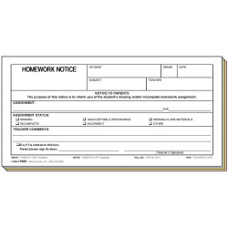 74BS1 - Homework Notice - Bilingual