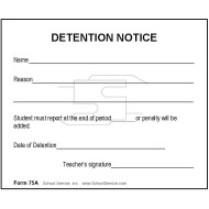 75A - Detention Notice