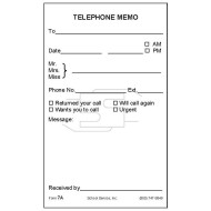 7A - Telephone Memo