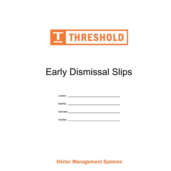 902-SK - Early Dismissal Slip Book