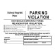B56 - Parking Violation Sticker Book