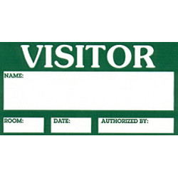 101A - Visitor Label Badge