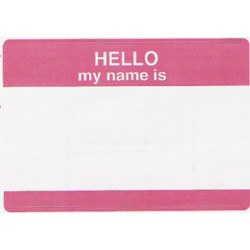 102 - Hello My Name Is Badge