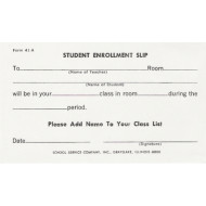41A - Student Enrollment Slip