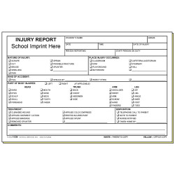 112N - Injury Report w/School Imprint