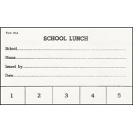 18A - Large 5 Punch School Lunch Ticket