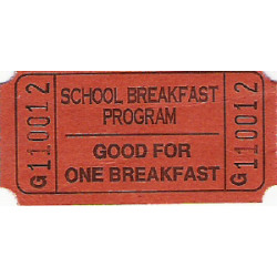 20A - G Prefix Breakfast Roll Tickets