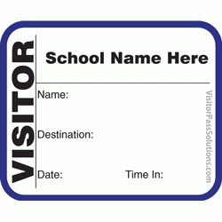 622 - Extra Small Visitor Label Badges Book