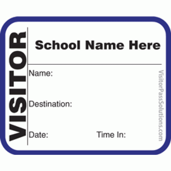 622 - Extra Small Visitor Label Badges Book