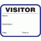 641V - Stock Extra Small Visitor Label Badges Book