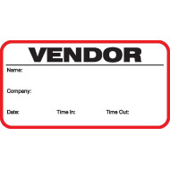 708 - Stock Vendor Label Badges Book