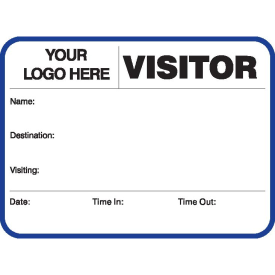 752 - Large Visitor Label Badges Book