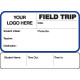 773 - Field Trip Label Badges Book with Sign-Out Stub