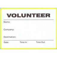 776 - Large Volunteer Label Badges Book