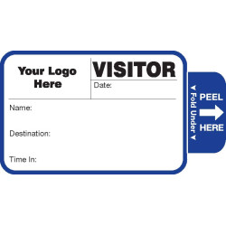 808 - Expiring Visitor Label Badges Book