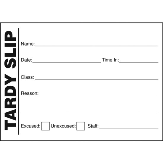 901-SK - Stock Tardy Slip Book