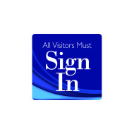 101F - Visitor Sign In Window Decal