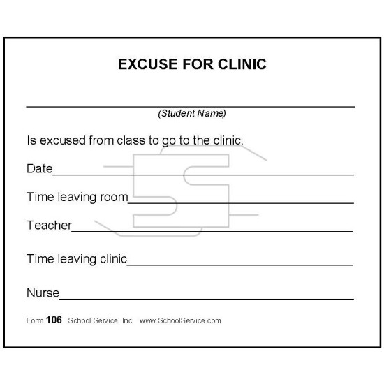 106 - Excuse for Clinic