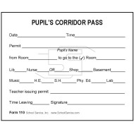 110 - Pupil's Corridor Pass