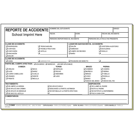 112NS1 - Injury Report - Bilingual