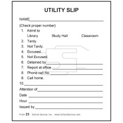 23 - Utility Slip