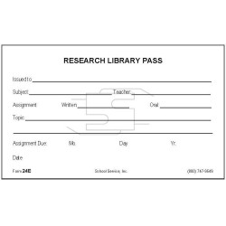 24E - Research Library Pass