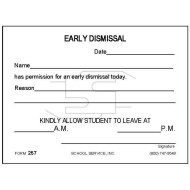 257 - Early Dismissal