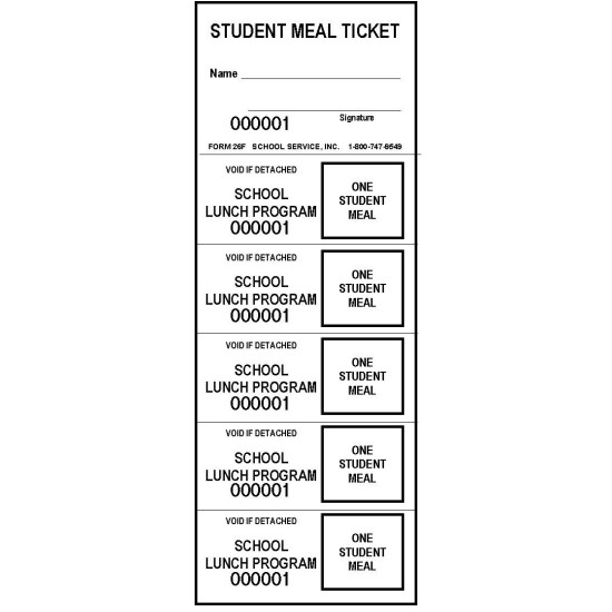 26 - Lunch Strip Tickets