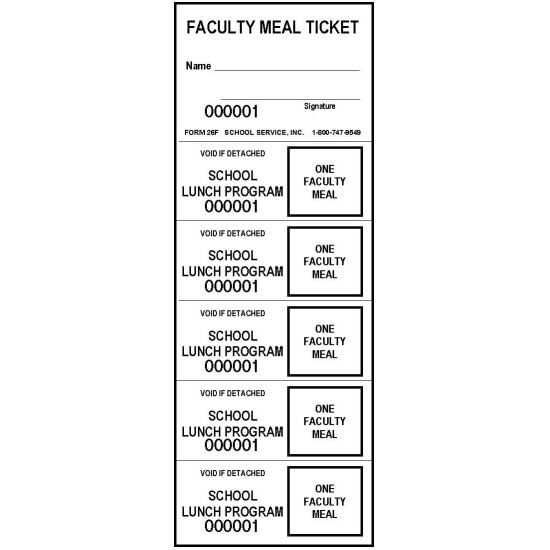 26 - Lunch Strip Tickets