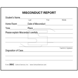 285C - Misconduct Report