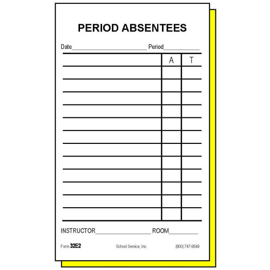 32E2 - Two-Part Period Absentees