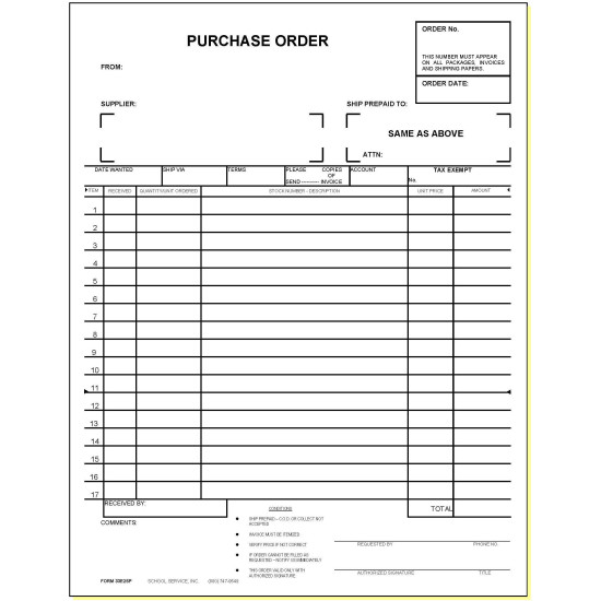 33E2-Two-Part Purchase Order