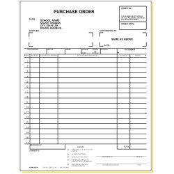 33E3SP - Three-Part Purchase Order w/Imprint & Numbering