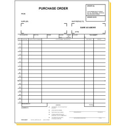 33E4 - Four-Part Purchase Order